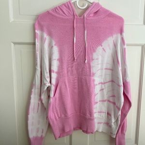 Womens Enas Orgl sweater pink and white hoodie size M